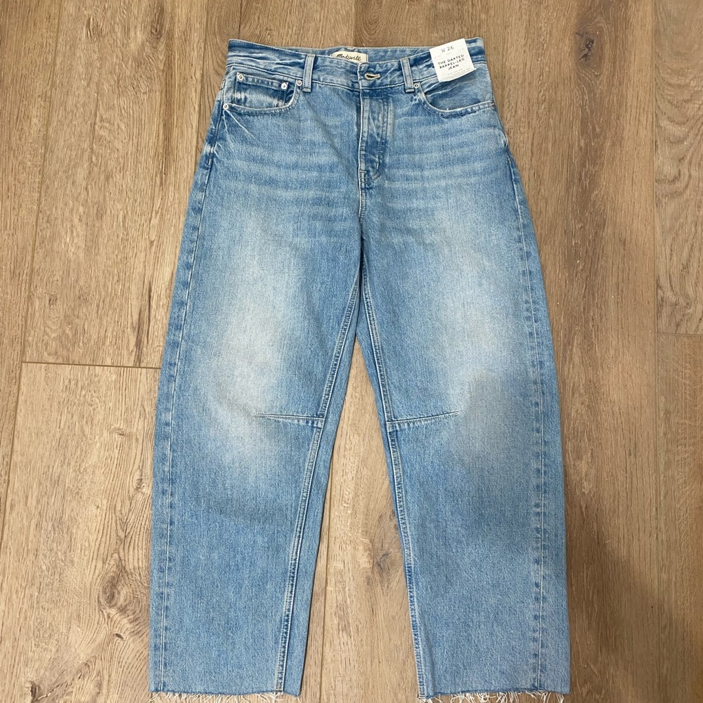 Madewell Darted Barrel Leg Jeans